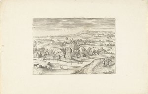 Landschap met een boerenhoeve door Adriaen Collaert