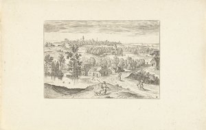 Landschap met een vijver