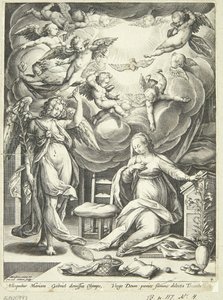 De annunciatie door Adriaen Collaert