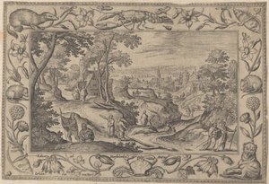 Het uitzenden van de apostelen door Adriaen Collaert