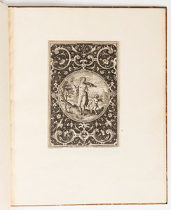 Venus, plaat uit een suite van 6 ornamentale ontwerpen met het oordeel van Parijs door Adriaen Collaert