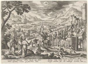 De Gelijkenis van de Onrechtvaardige Wijngaardeniers door Adriaen Collaert after Hans Bol