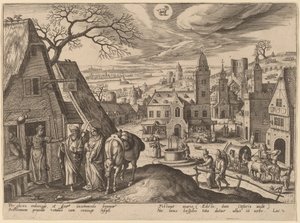 De Maagd en Jozef in de herberg
