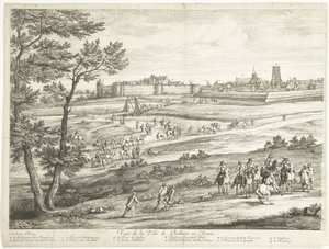 Gezicht op Bethune (linkerblad)