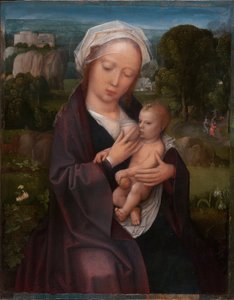 Maagd en kind door Adriaen Isenbrandt or Isenbrant