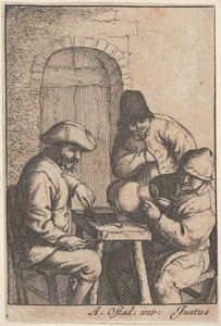 Lege kruik door Adriaen Jansz. van Ostade