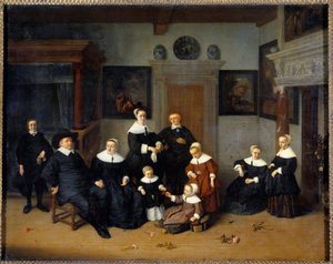 Familieportret door Adriaen Jansz. van Ostade