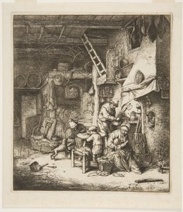 Boerenfamilie door Adriaen Jansz. van Ostade
