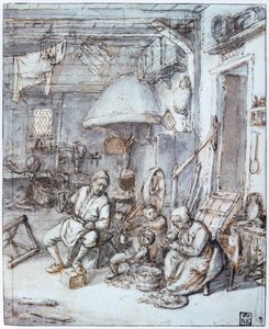 De Nederlandse Boeren, 17e eeuw door Adriaen Jansz. van Ostade