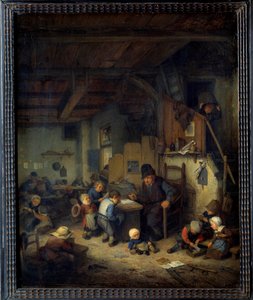 De schoolmeester door Adriaen Jansz. van Ostade