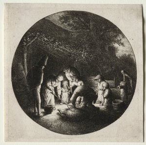 De varkensslachters door Adriaen Jansz. van Ostade