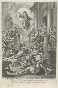 H. Franciscus van Paola geneest de zieken door Adriaen Lommelin