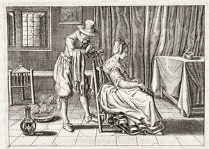 Toepassing van bloedzuigers, illustratie uit 