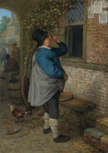 Een man die het nieuws leest (Sight)