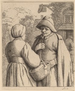 Man en vrouw in gesprek
