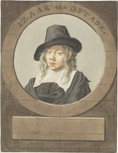 Portret van Isaak van Ostade door Adriaen van Ostade