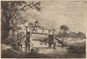De visser door Adriaen van Ostade