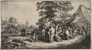 De kermis door Adriaen van Ostade