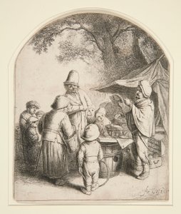 De kwakzalver door Adriaen van Ostade