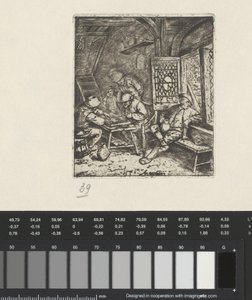 Trictrac spelers in een herberg