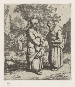 Twee oude vrouwen in gesprek