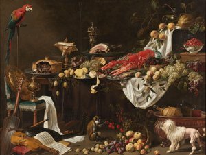 Banket stilleven door Adriaen van Utrecht