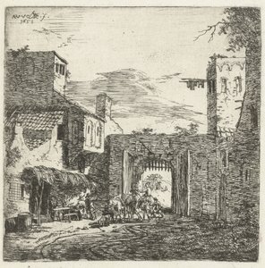 Herberg bij stadspoort, 1653