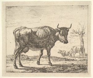 Drie Koeien, uit Verschillende Dieren door Adriaen van de Velde