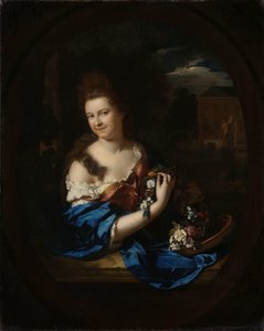 Portret van Margaretha Rendorp, vrouw van Jan van de Poll door Adriaen van der Werff