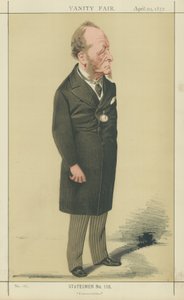 De eerbare Gathorne Hardy (kleurenlitho)