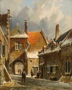 Een Winter Straatscène
