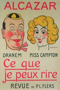 Ik kan lachen, Alcazar-poster door Adrien Barrere
