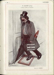 Illustratie van A Barrere (1874-1931) in "Fantasio" - Controleer data - Coutant Jules door Adrien Barrere