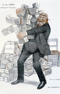 Jean Jaurès, de "overlevende van de Mensheid" - door Adrien Barrère (1877-1931), in "Fantasio" van 01/11/1906 door Adrien Barrere