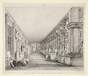 Museum van Toulouse door Adrien Dauzats