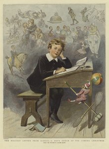 De Vakantiebrief van School door Adrien Emmanuel (after) Marie