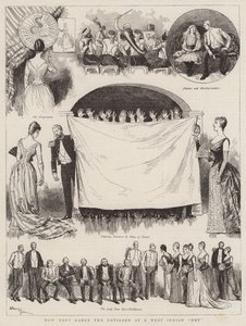 Hoe ze de Cotillon dansen op een West-Indische Hop door Adrien Emmanuel Marie