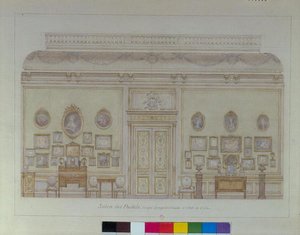 De Salon des Pastels in het appartement van Jacques Doucet door Adrien Karbowsky