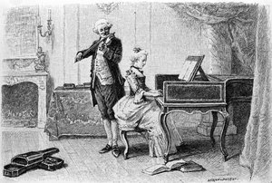 Gravure door Adrien Moreau (1843-1906) ter illustratie van 