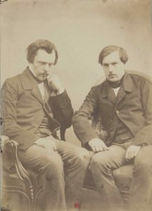 Les frères Goncourt De gebroeders Goncourt door Adrien Tournachon