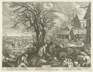December door Egidius  Sadeler (II)
