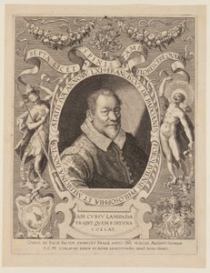 Franciscus de Padoanis Foroliviensis (Franciscus van Forli) door Aegidius Sadeler II