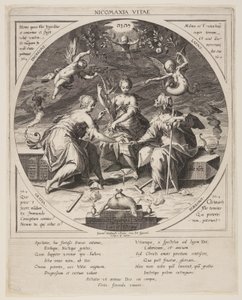 De drie schikgodinnen door Aegidius Sadeler II