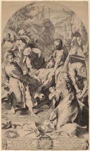 De Graflegging door Aegidius Sadeler II after Federico Barocci