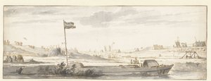 Het graven van het Mallegat buiten Dordrecht, 1648 door Aelbert Cuyp (attributed to)