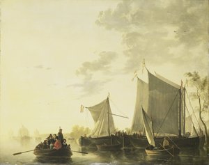 Riviergezicht door Aelbert Cuyp (copy after)