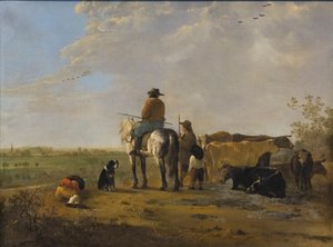 Een landschap met ruiter, ca. 1655-60