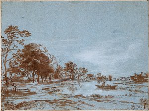 Rivierlandschap bij maanlicht, ca. 1650-1660