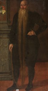 Portret van Pieter Dircksz, genaamd Lange Baard, Raadslid van de Weeskamer in Edam