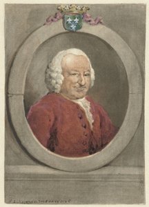 Portret van Johan Hudde Dedel, in ovaal, naar rechts